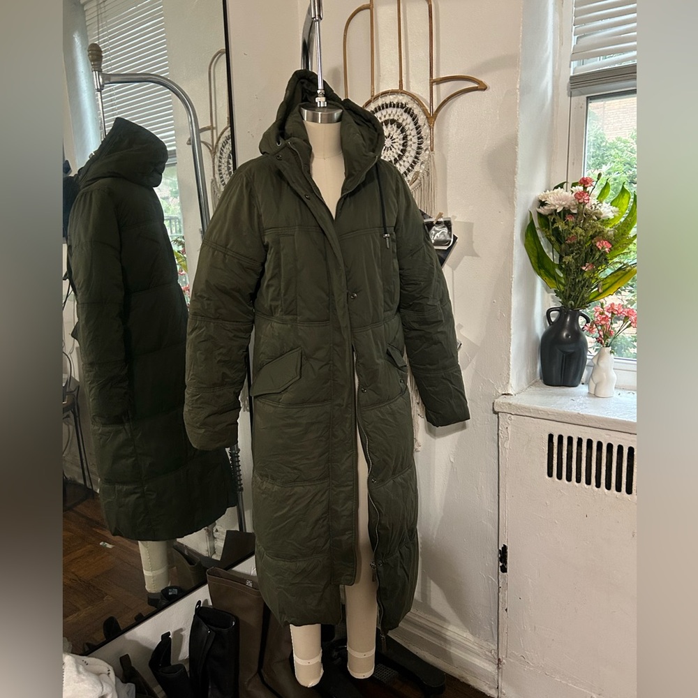 Superdry Green Puffer Coat